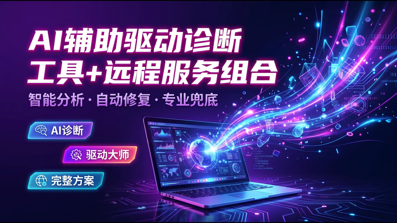 AI辅助驱动诊断工具+远程服务组合