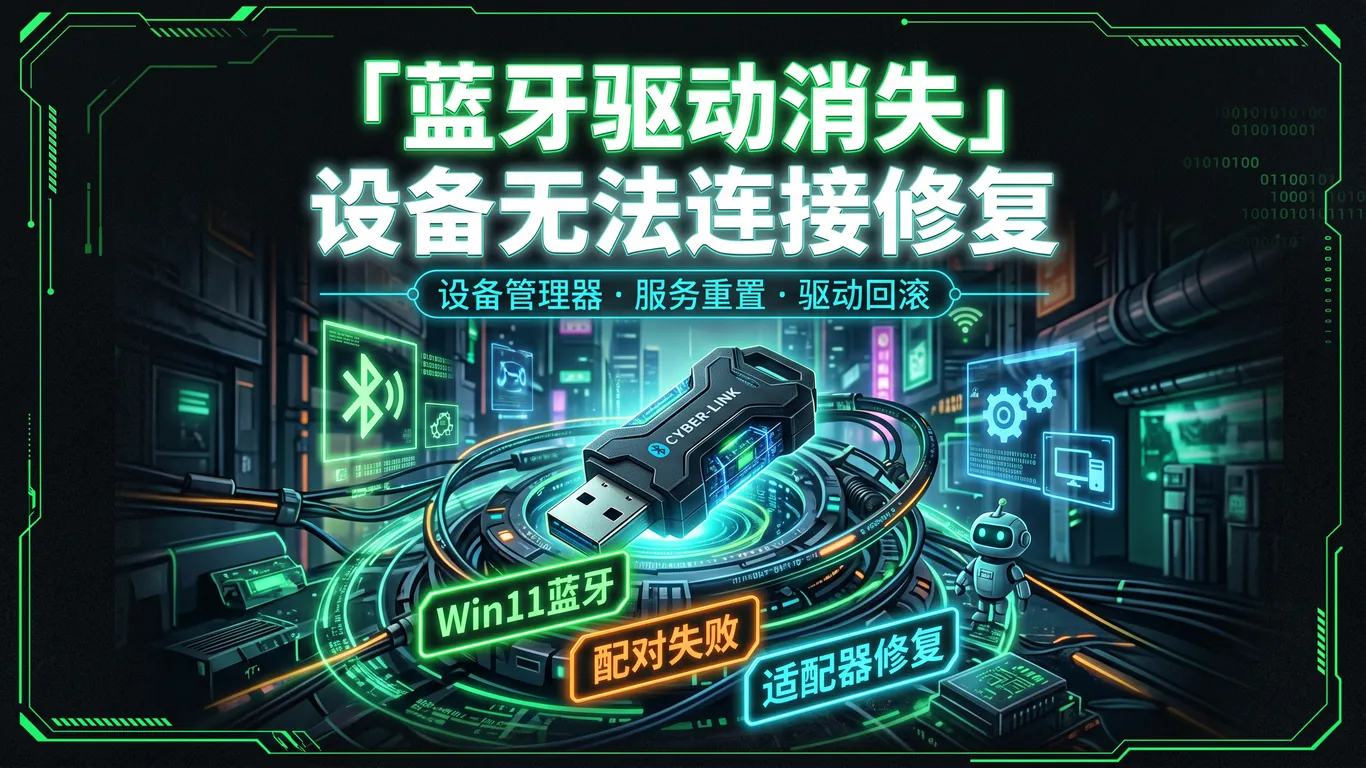 Win11蓝牙驱动消失修复指南