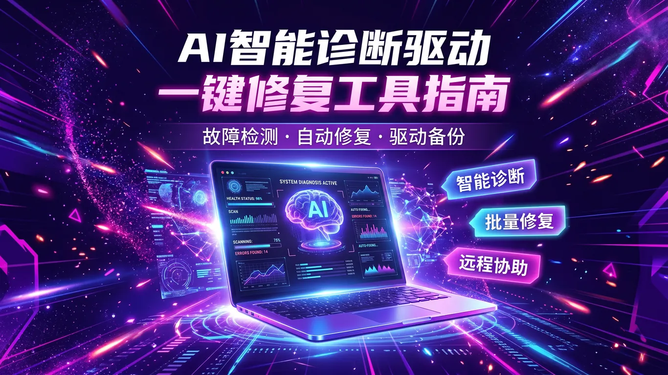 AI智能诊断电脑驱动故障一键修复工具指南