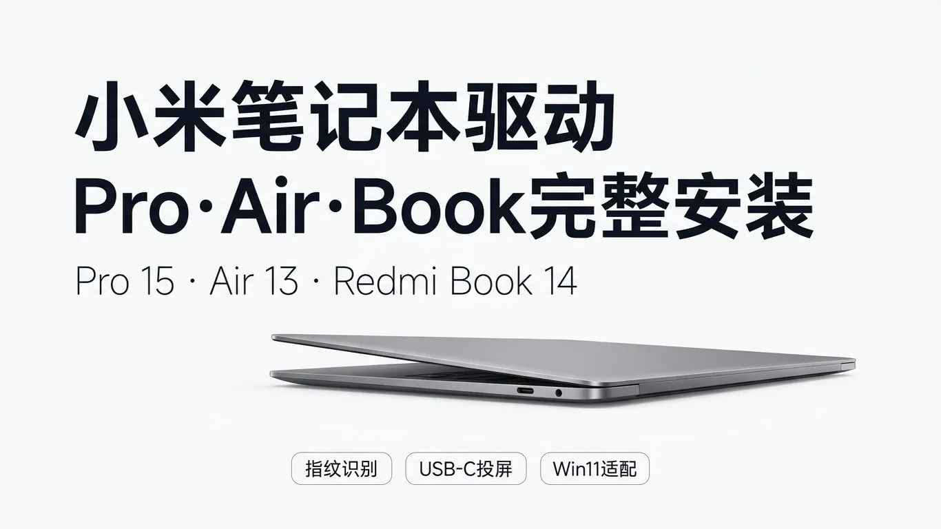小米/红米笔记本驱动下载指南:Pro 15/Air 13/Book 14红米官网驱动安装(2026)