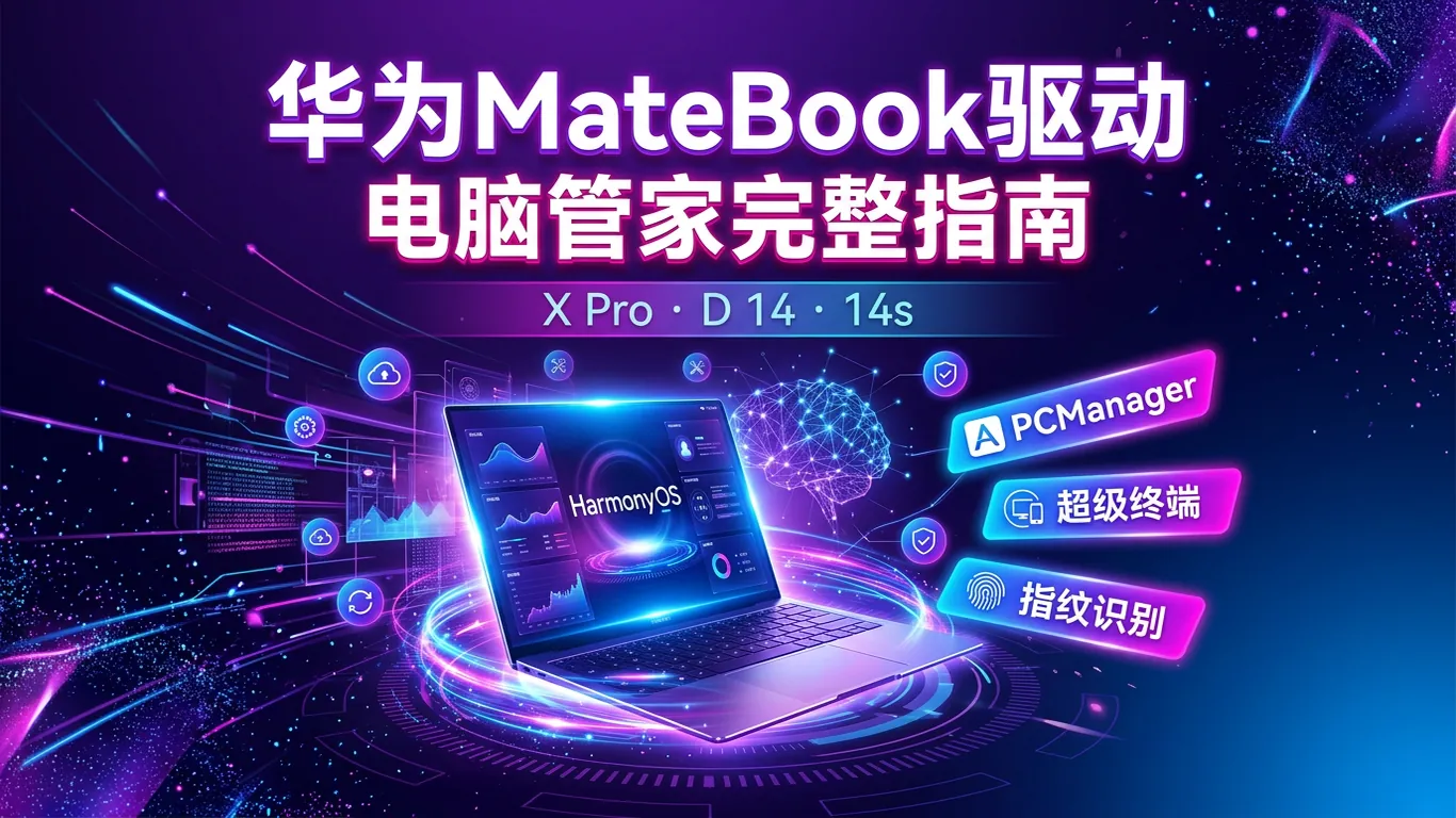 华为MateBook笔记本驱动下载指南:X Pro/D14/14s电脑管家与PCManager安装(2026)