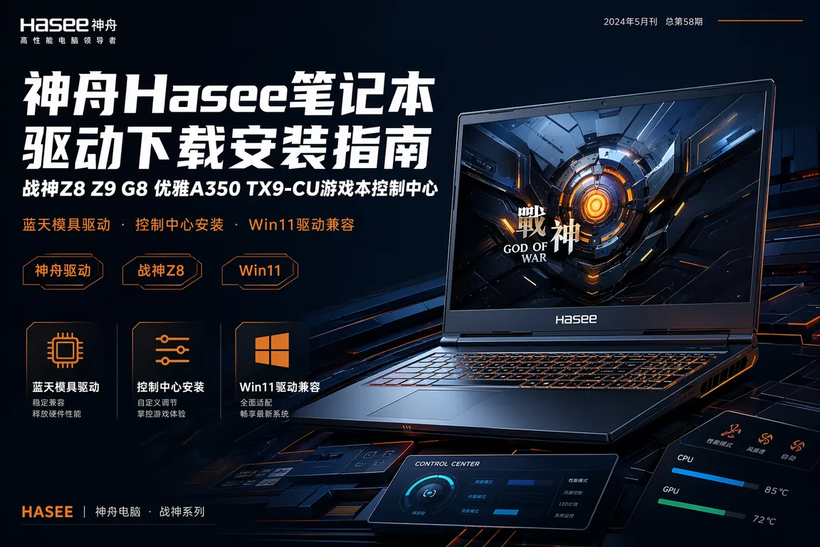 神舟Hasee笔记本驱动下载安装指南