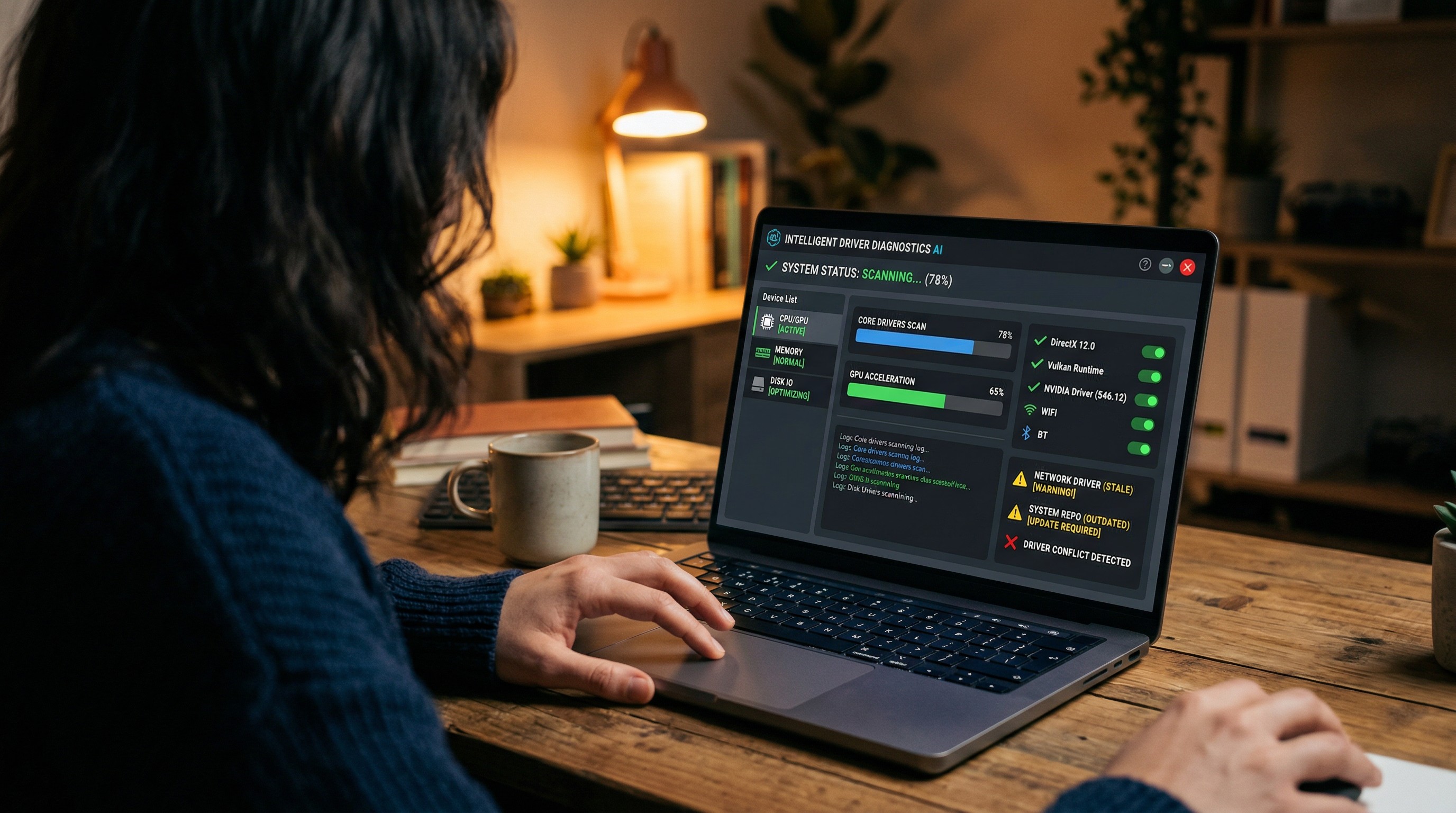 驱动大师AI一键诊断驱动冲突分析