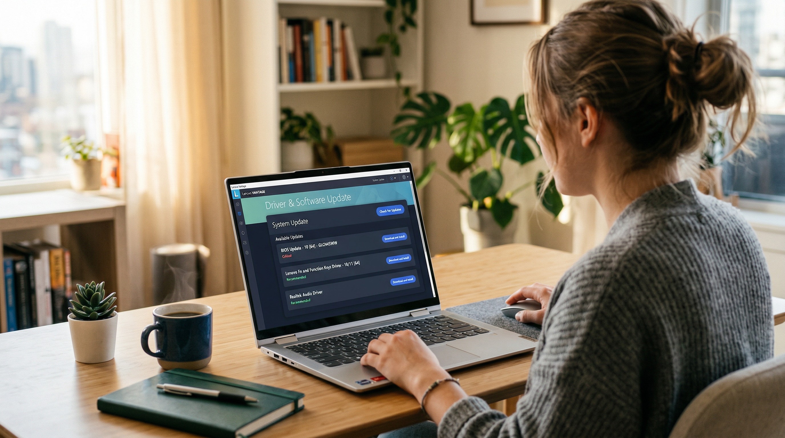 Lenovo Vantage驱动更新界面操作