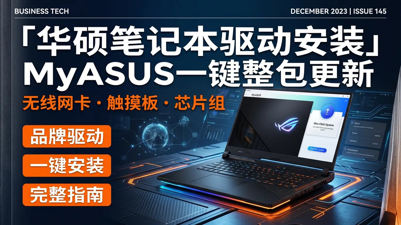华硕笔记本MyASUS驱动整包安装完整指南