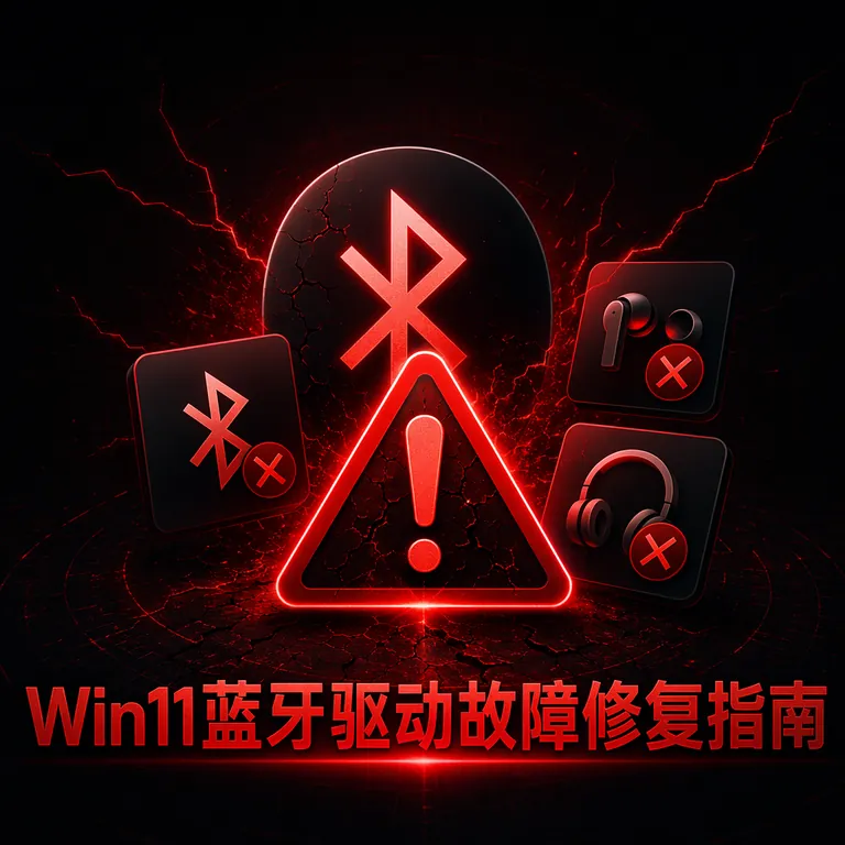 Win11蓝牙驱动故障修复指南:蓝牙消失/配对失败/感叹号解决(2026)