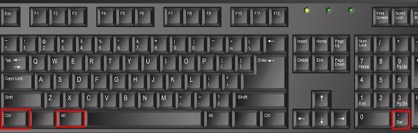 按下Ctrl+Alt+Delete恢复鼠标光标