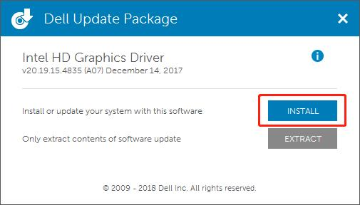 Intel显卡驱动安装界面