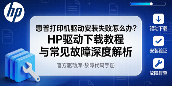惠普打印机驱动安装失败怎么办?HP驱动下载教程与常见故障深度解析