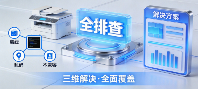 惠普打印机驱动安装与故障排查全攻略：解决离线、乱码及系统不兼容难题