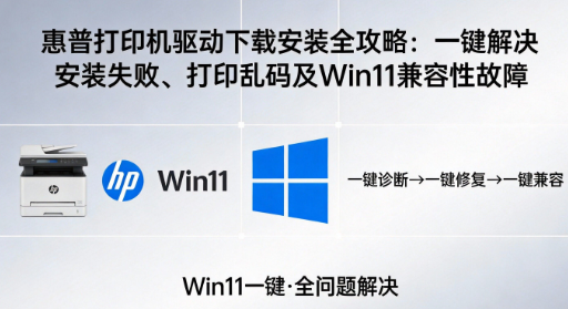 惠普打印机驱动下载安装全攻略：一键解决安装失败、打印乱码及Win11兼容性故障