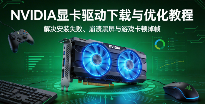 NVIDIA显卡驱动下载与优化教程：解决安装失败、崩溃黑屏与游戏卡顿掉帧