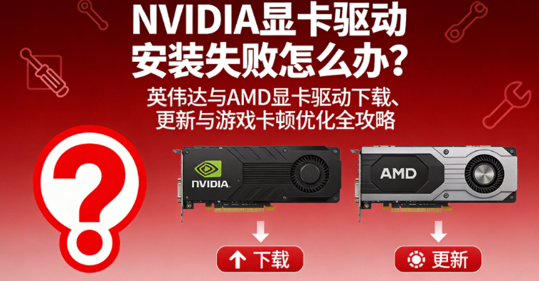NVIDIA显卡驱动安装失败怎么办？英伟达与AMD显卡驱动下载、更新与游戏卡顿优化全攻略