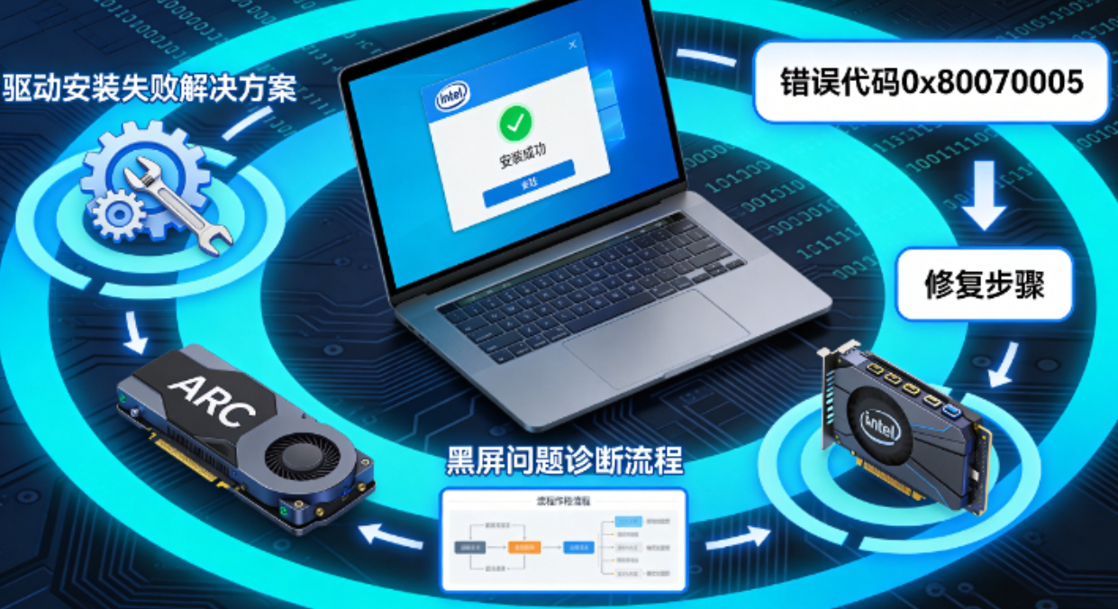 Intel显卡驱动兼容性与性能优化全解析：解决Intel驱动安装失败、ARC显卡黑屏与错误代码