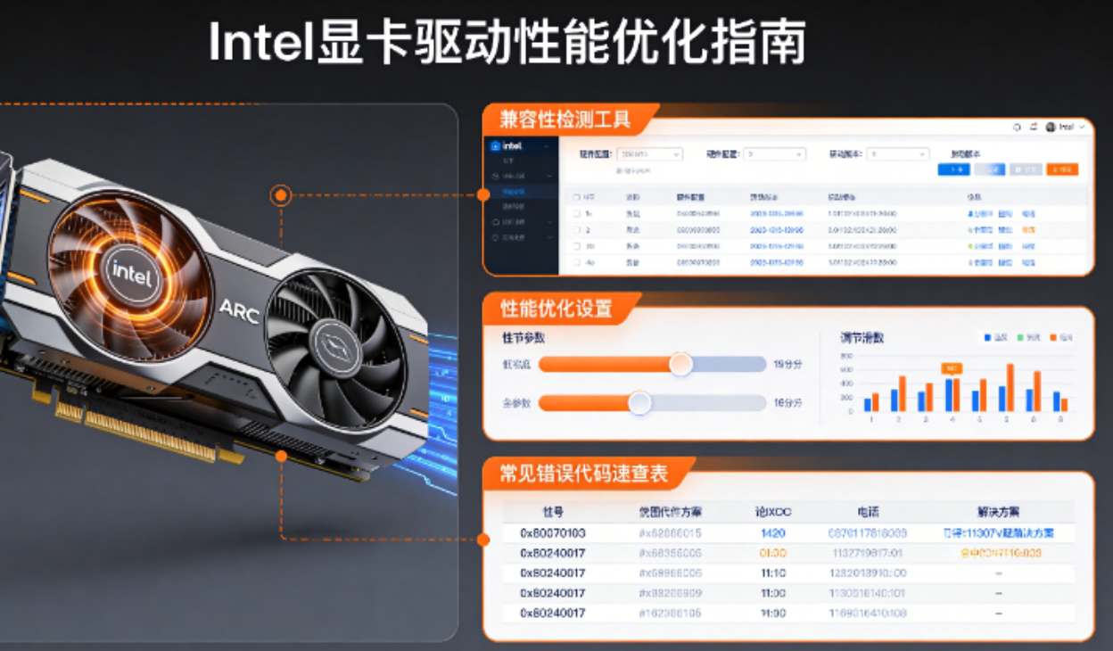Intel显卡驱动问题完整解决方案：解决Intel显卡驱动安装失败、ARC显卡黑屏与驱动错误代码