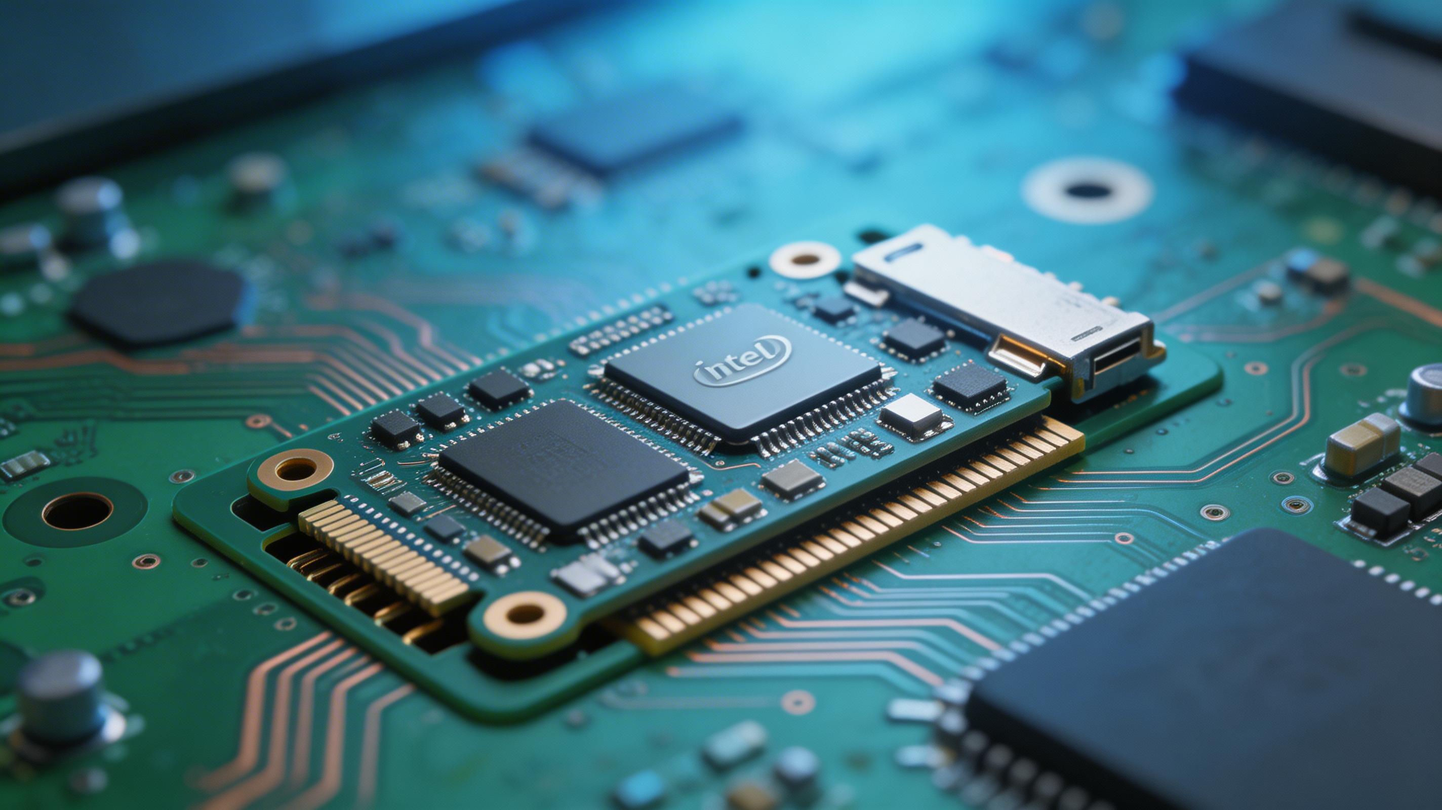 Intel网卡芯片主板特写Wi-Fi 6E模块