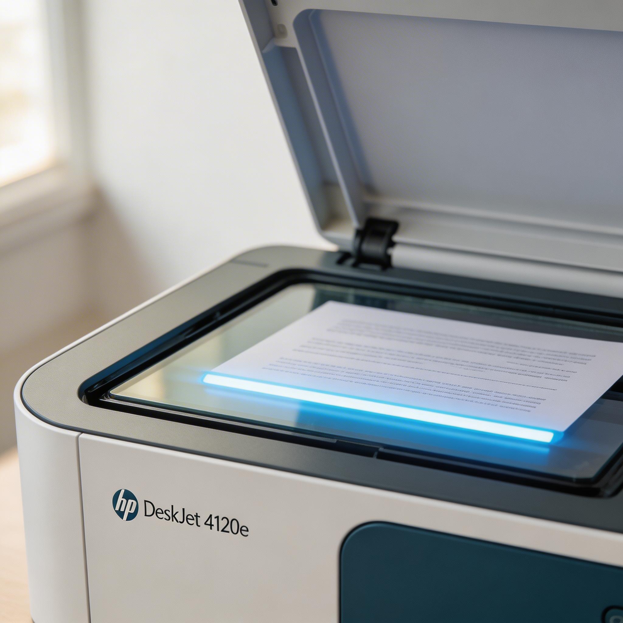 HP打印机扫描仪盖板开启扫描文件