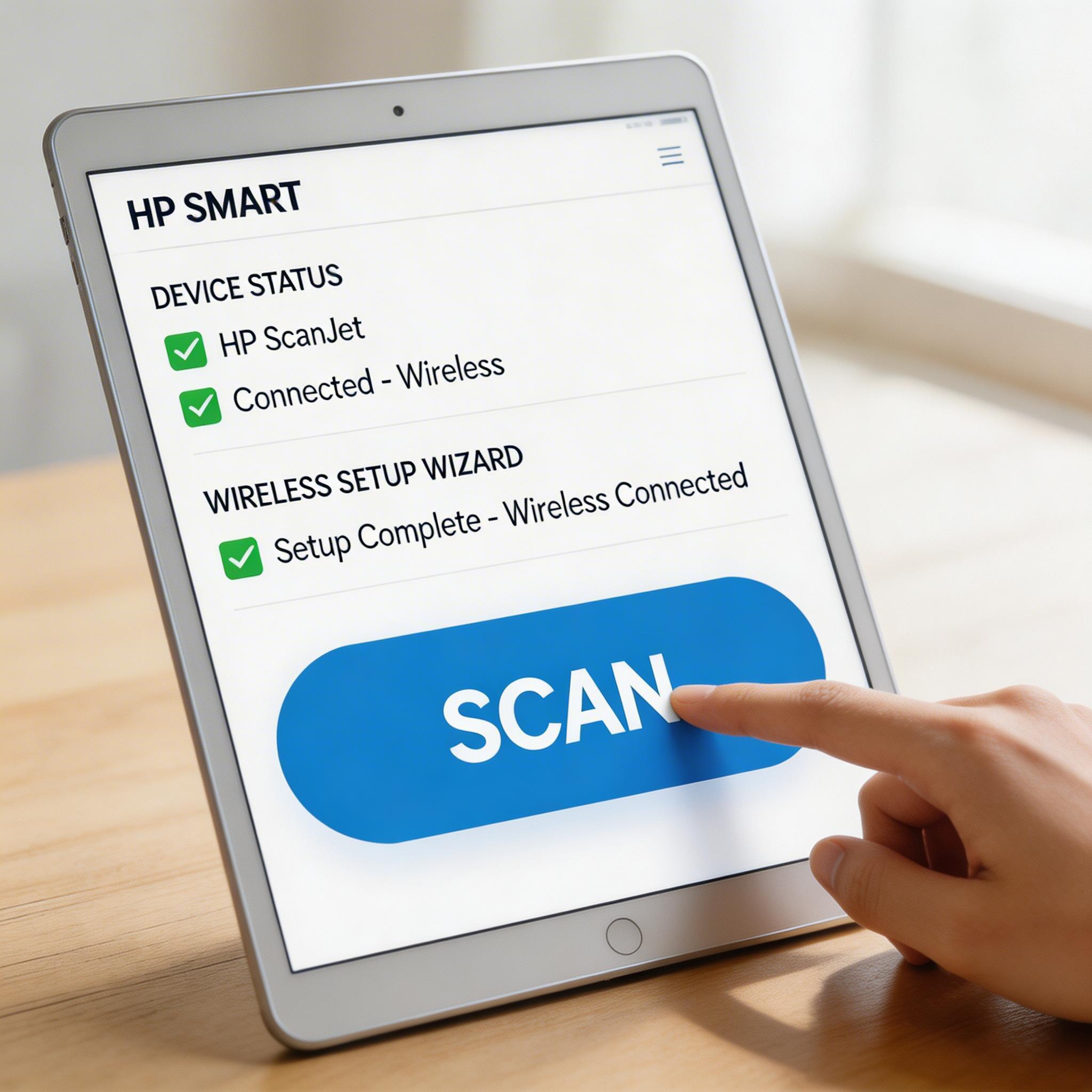 HP Smart应用扫描功能界面