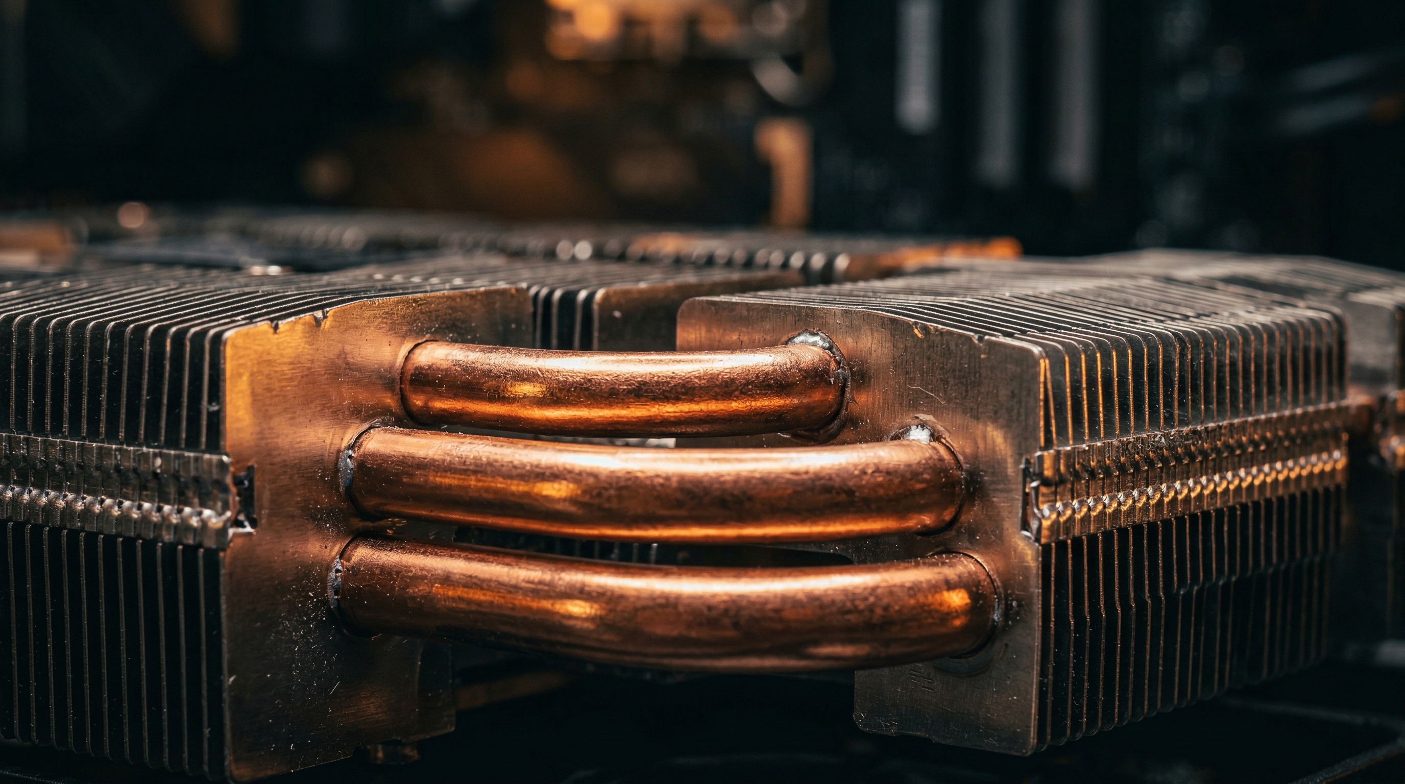 Intel Arc B580显卡PCB金色电路板特写