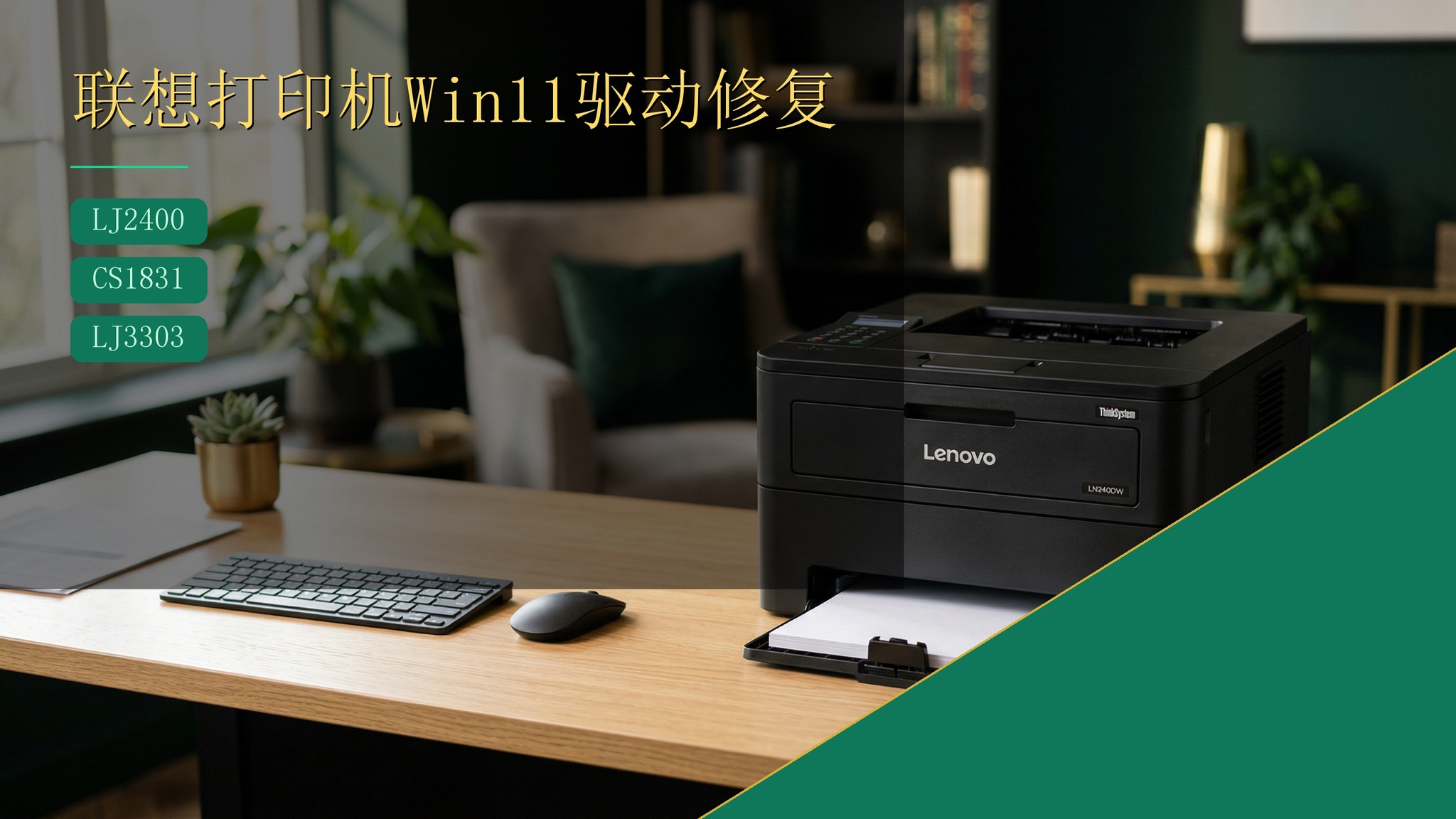 联想打印机驱动Win11安装修复