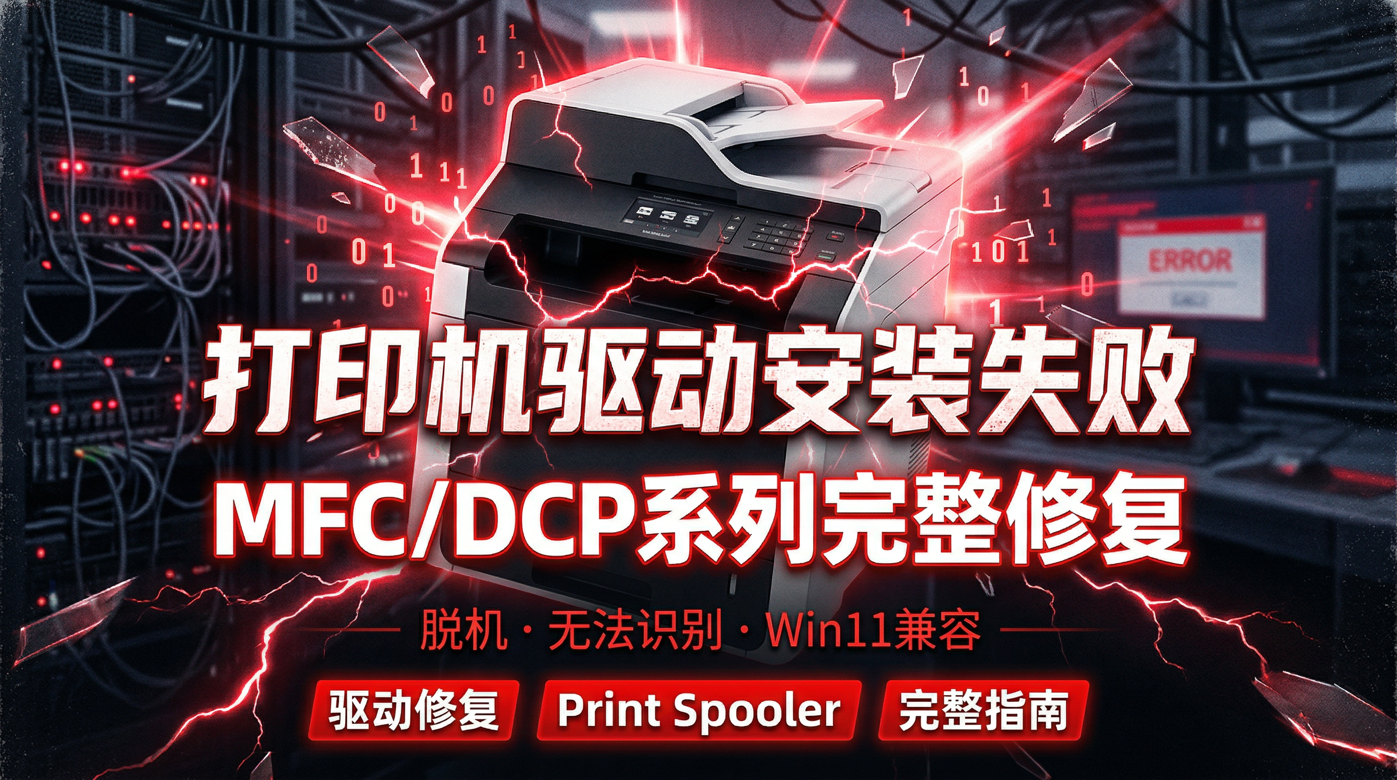 兄弟打印机驱动安装失败完整修复