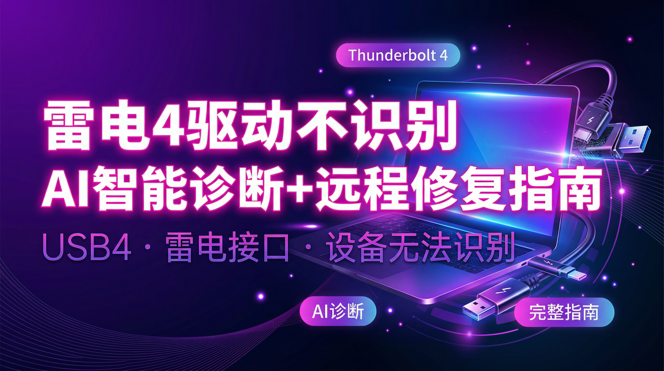 USB4雷电4驱动不识别AI诊断修复