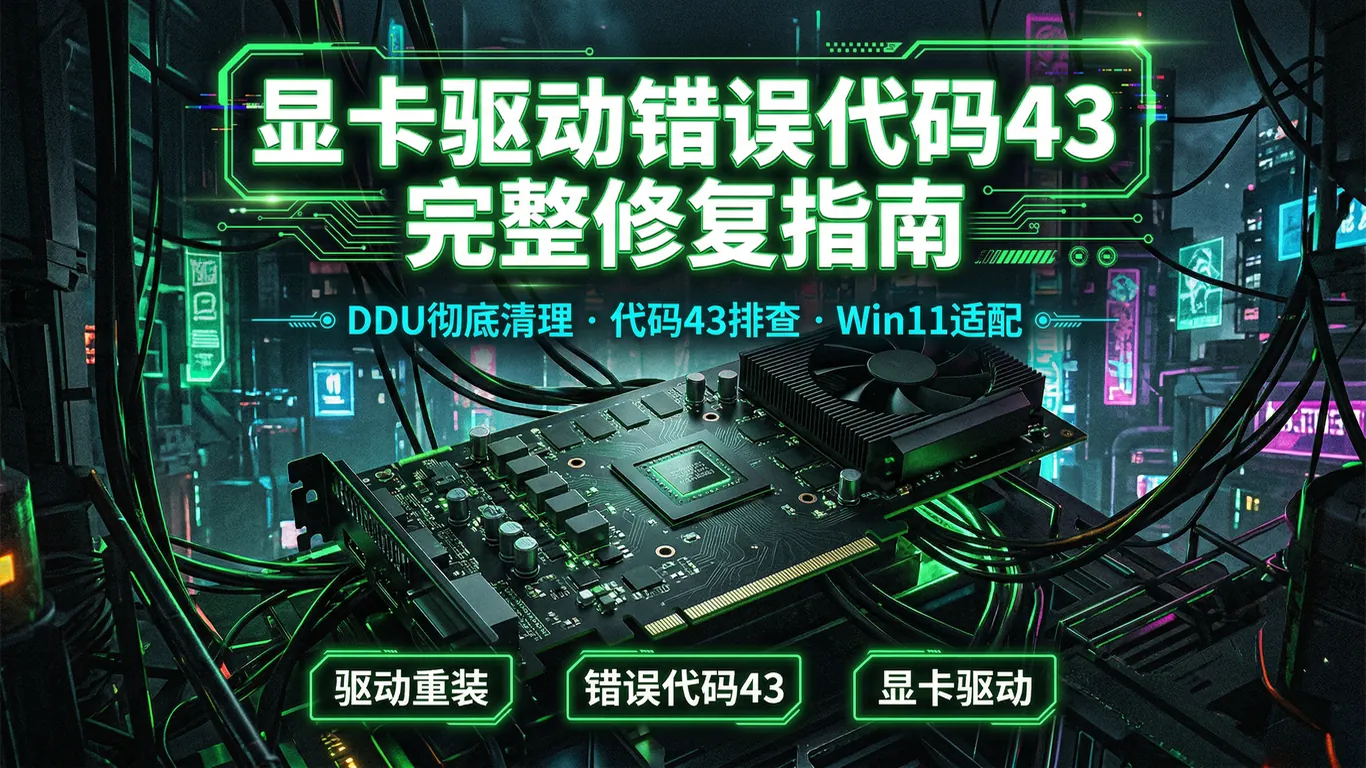 显卡驱动错误代码43完整修复指南