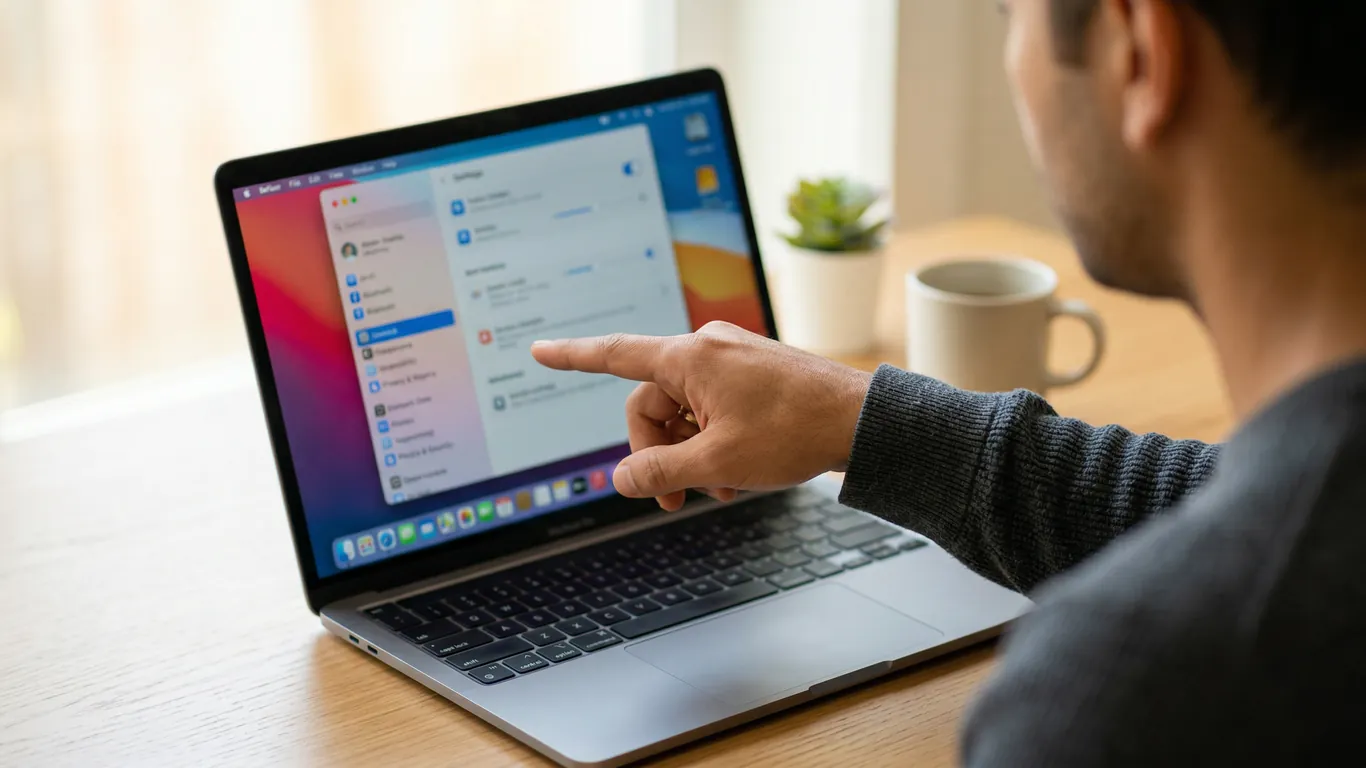 笔记本电脑设置页面操作