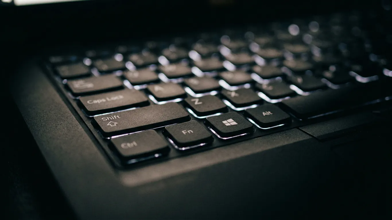 笔记本键盘细节背光