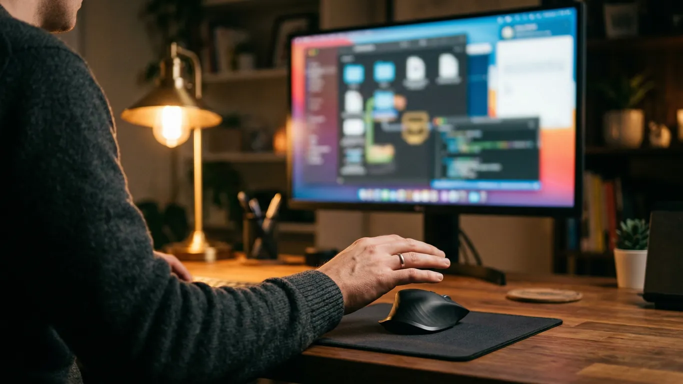 游戏玩家操作电脑