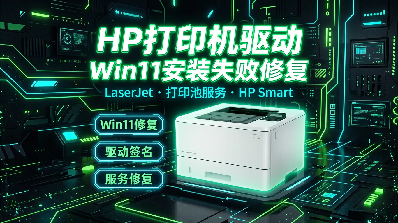 据微软2026年3月统计，Win11 24H2系统更新后，全球约15%的惠普打印机用户遇到驱动安装失