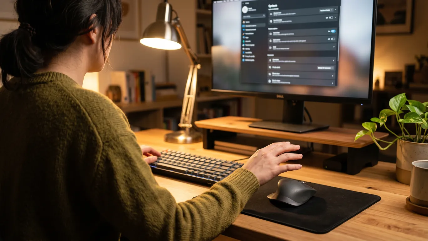 用户操作电脑场景