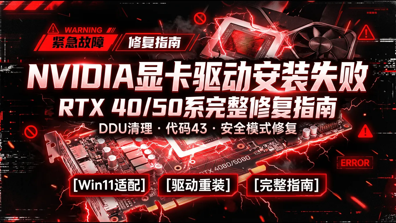 NVIDIA显卡驱动安装失败完整修复指南