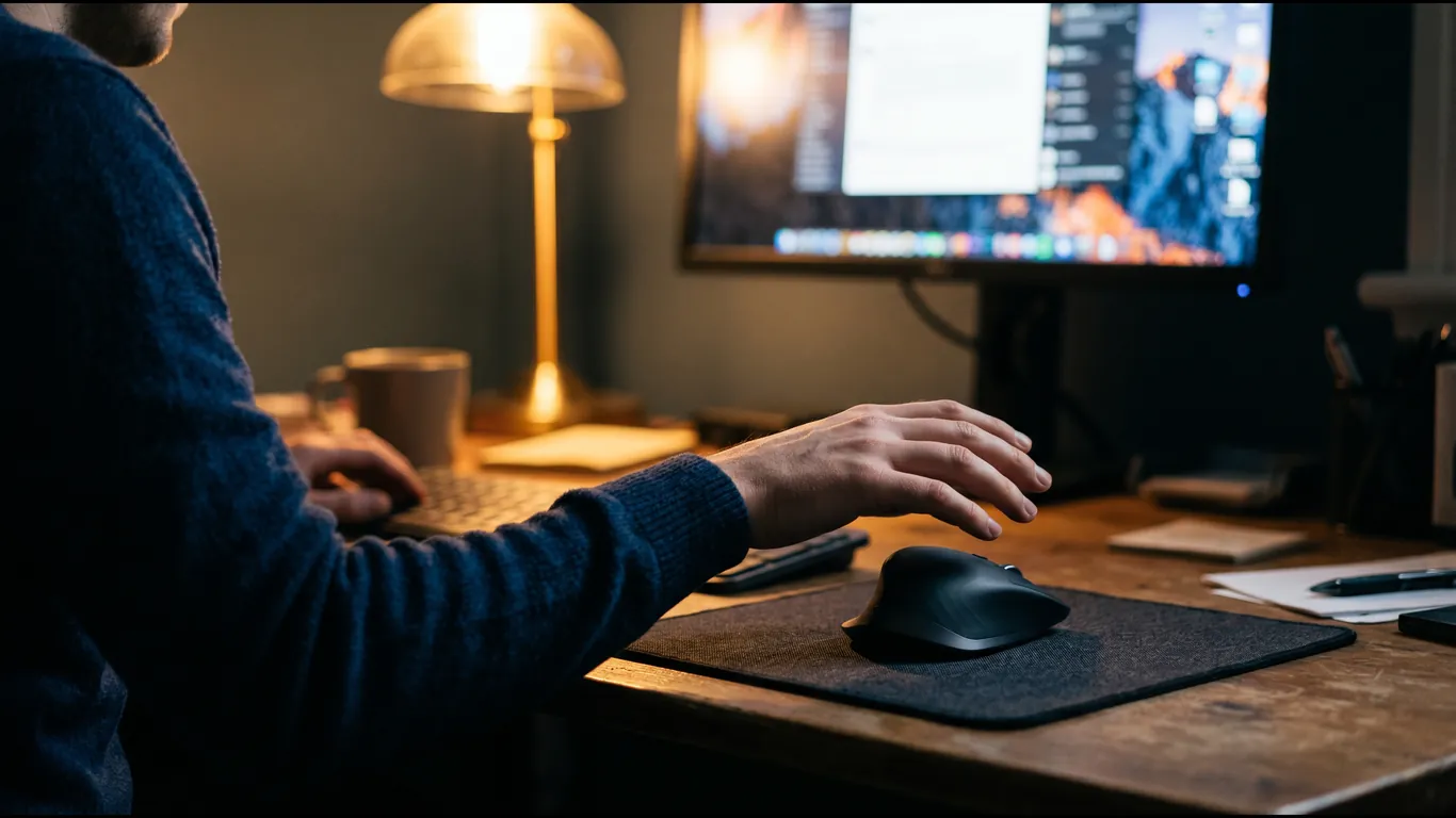 用户操作电脑场景