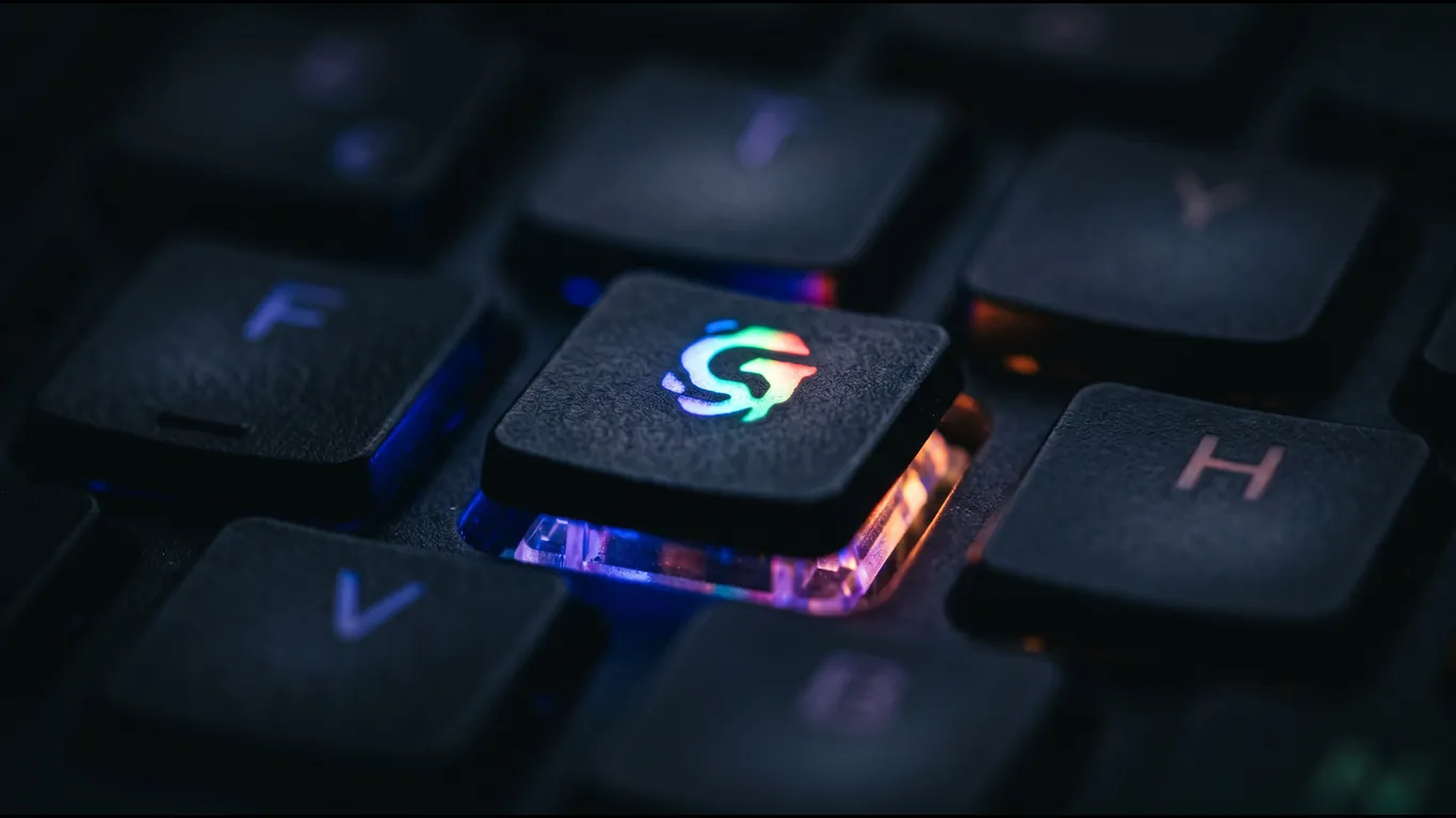 笔记本键盘特写