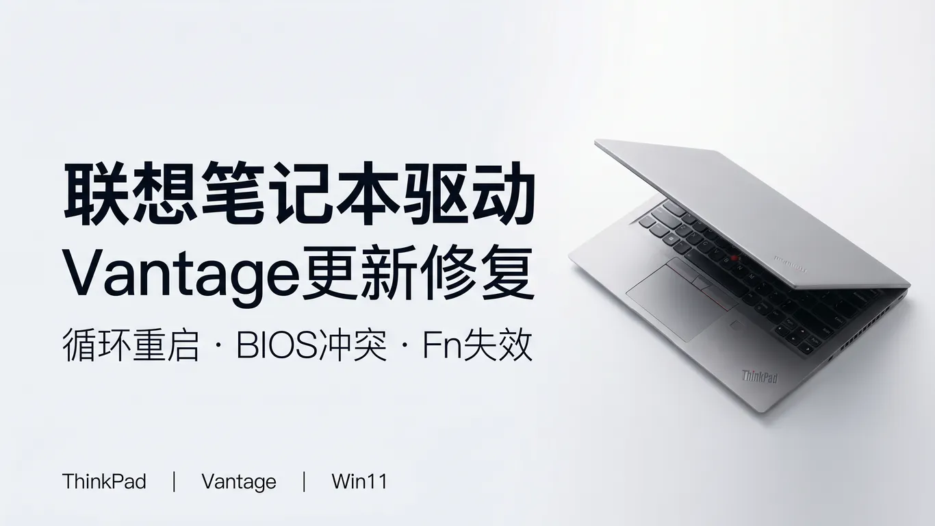 联想笔记本Lenovo Vantage驱动更新失败循环重启完整修复指南