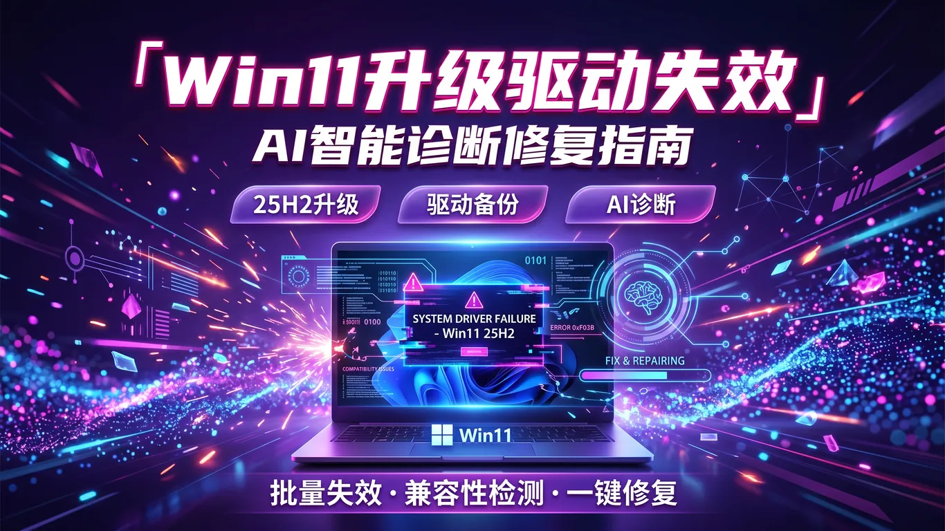 Win11升级驱动失效AI诊断修复指南