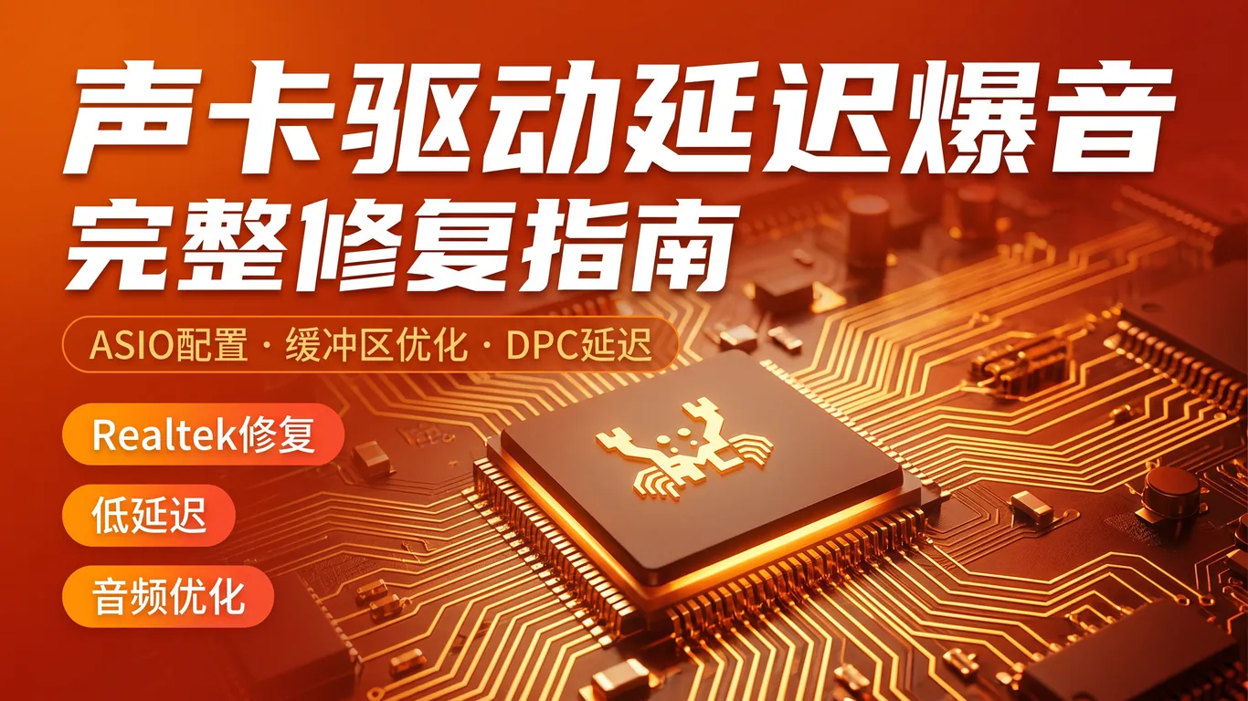 声卡驱动延迟爆音完整修复指南
