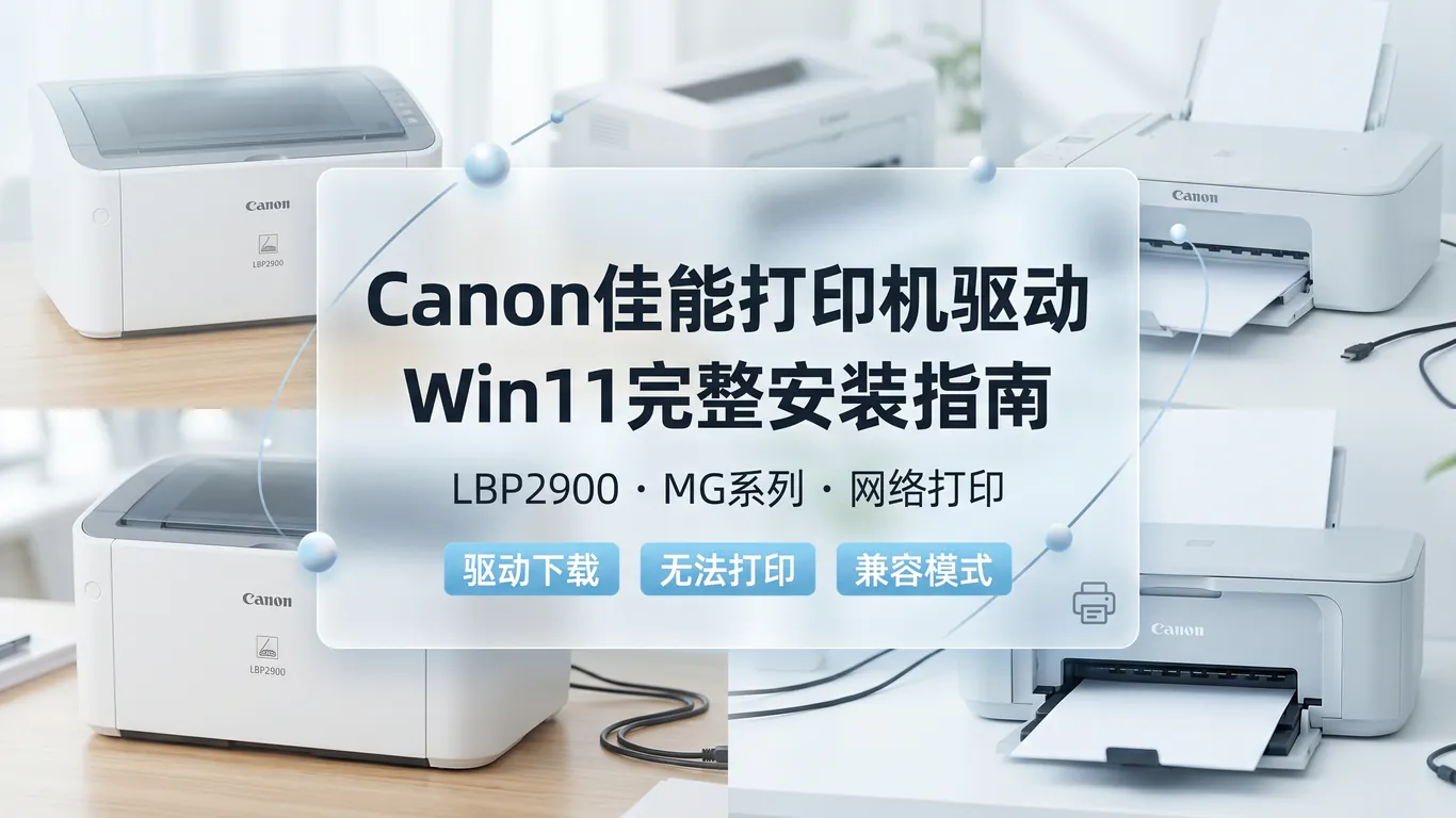 Canon佳能打印机Win11驱动安装指南