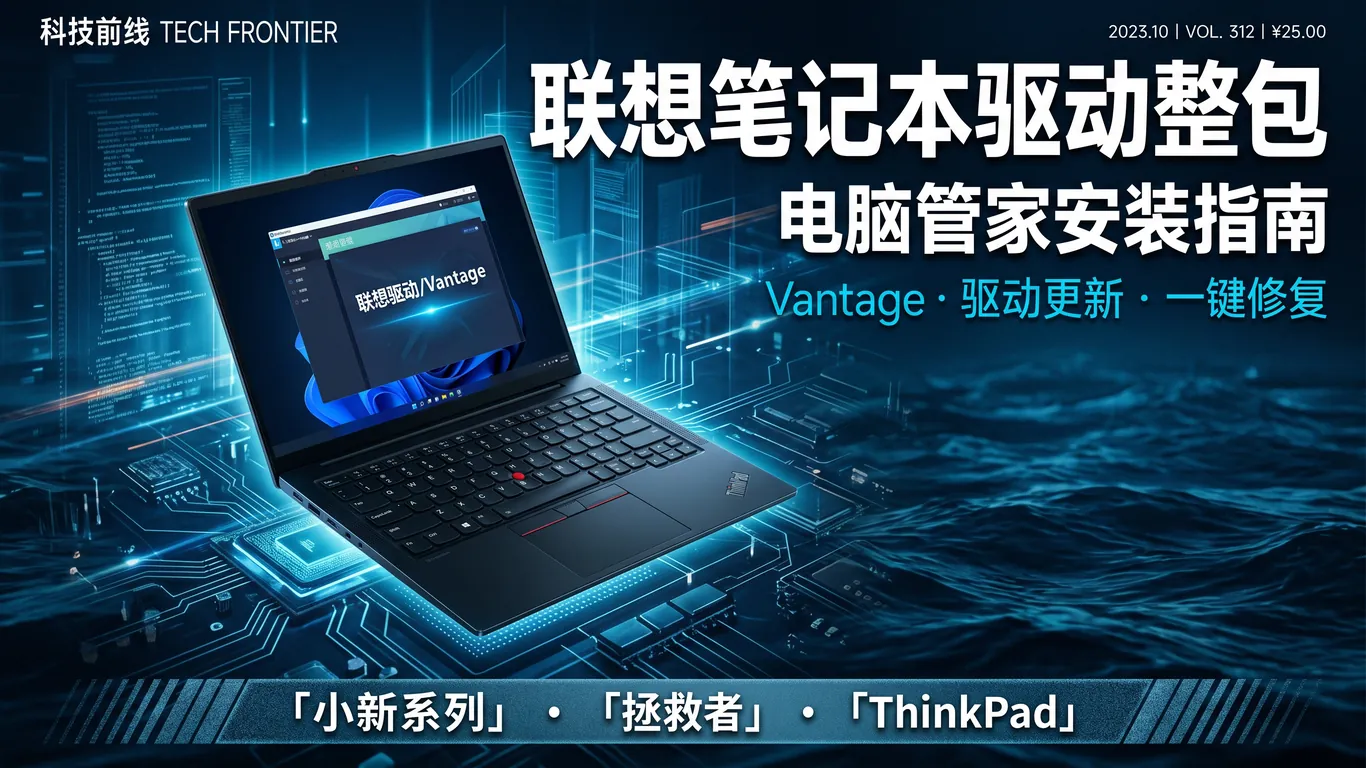联想笔记本驱动整包安装完整指南电脑管家Vantage一键更新小新拯救者ThinkPad