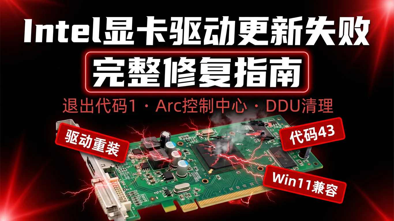 Intel显卡驱动更新失败完整修复指南