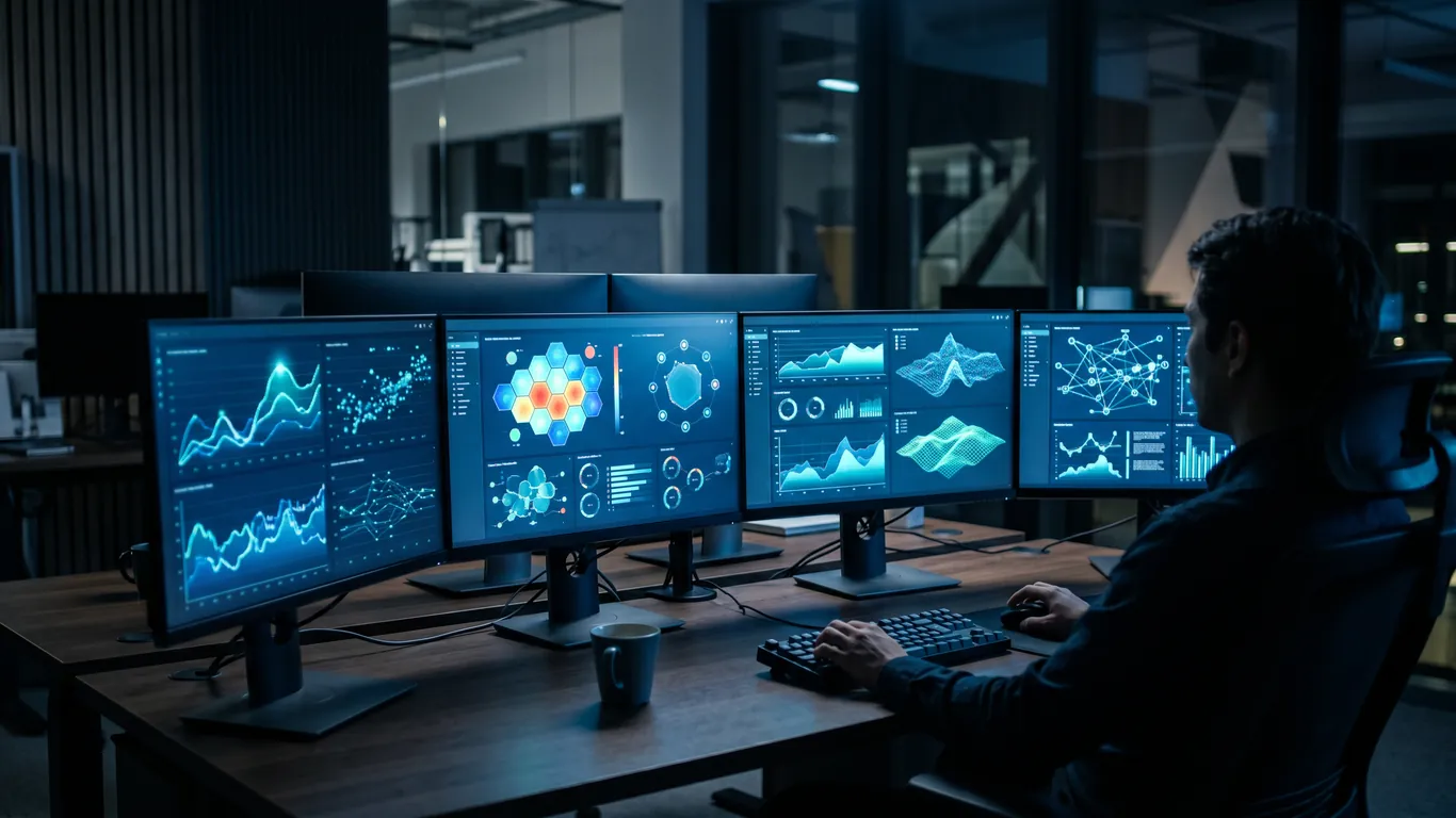 多显示器数据可视化监控