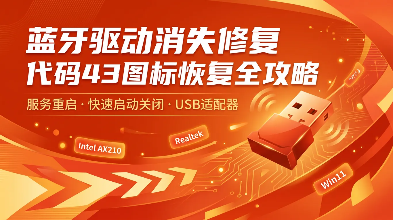 Win11蓝牙驱动消失怎么办 感叹号代码43代码10蓝牙图标不见了完整修复