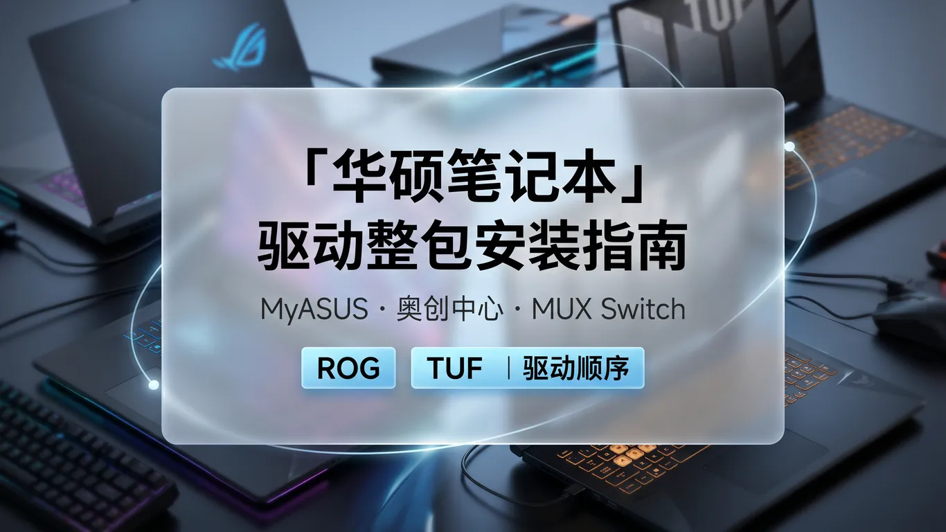 华硕ASUS笔记本驱动整包安装指南MyASUS Armoury Crate