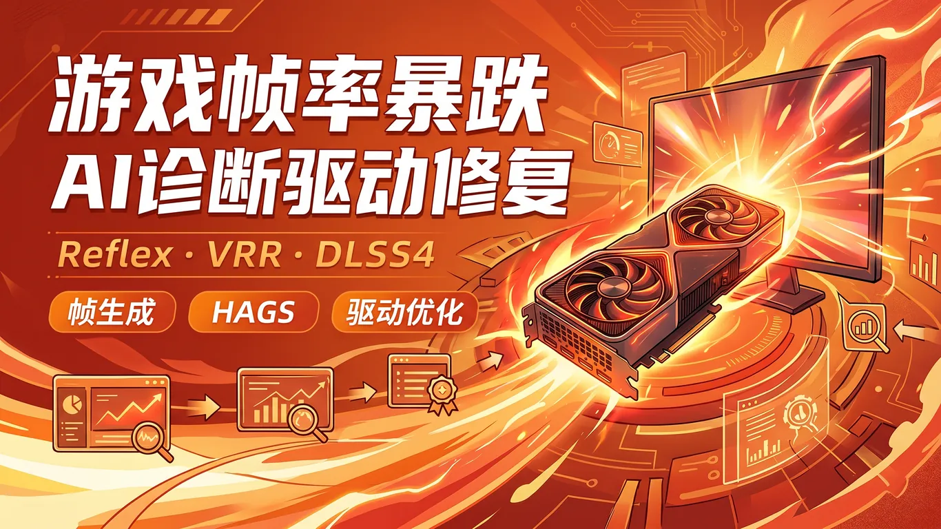 AI智能诊断游戏帧率暴跌NVIDIA Reflex VRR完整修复指南