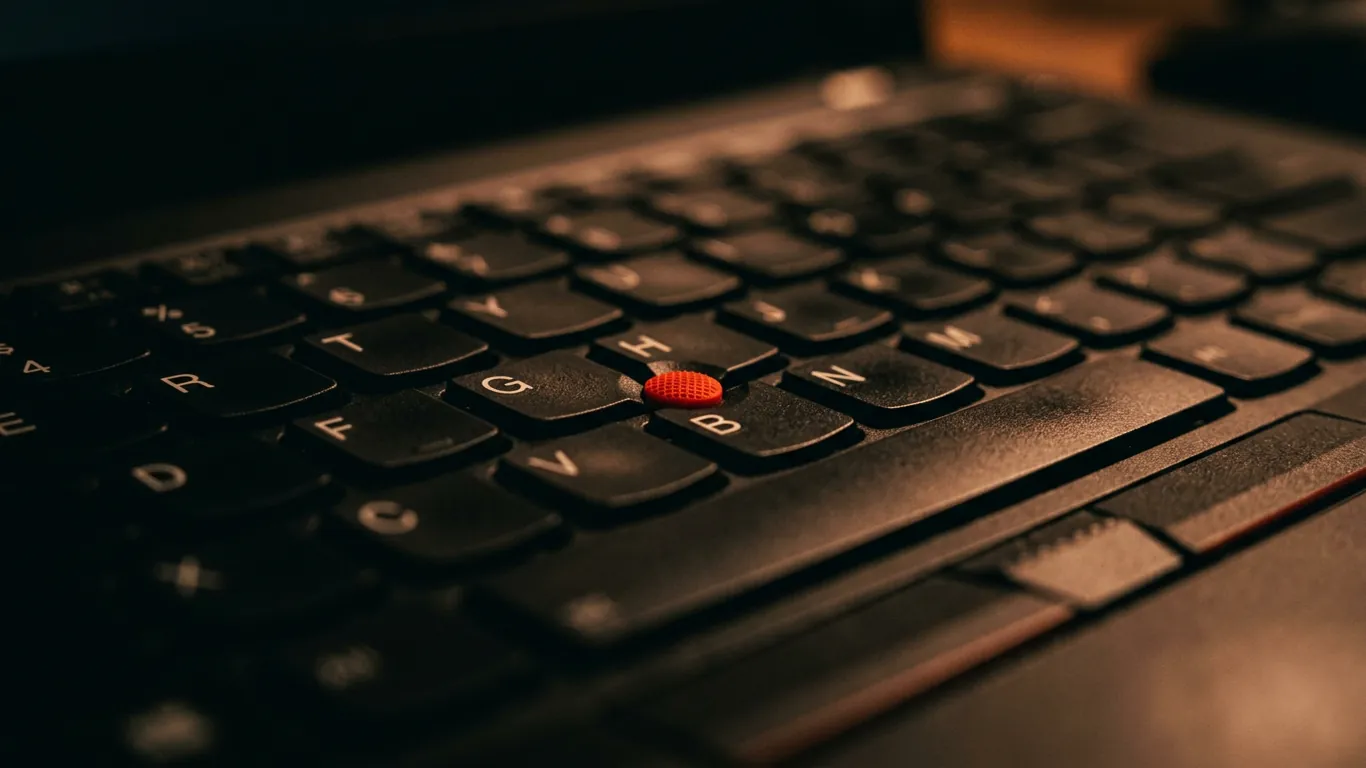 ThinkPad键盘特写商务感