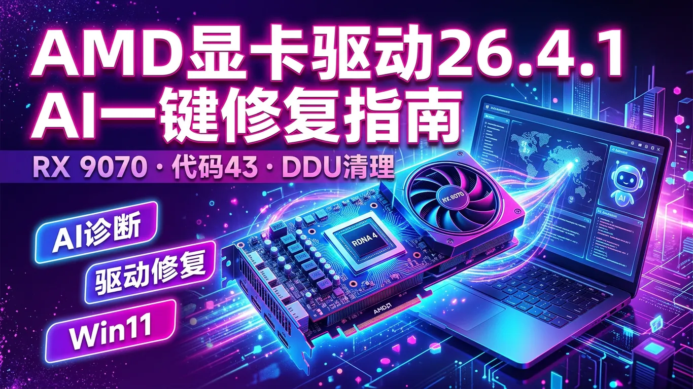 AMD显卡驱动26.4.1安装失败 OpenClaw AI一键修复完整指南