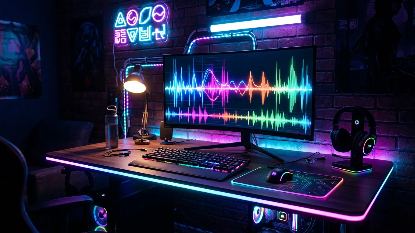 机械键盘 RGB 灯效与宏录制配置界面