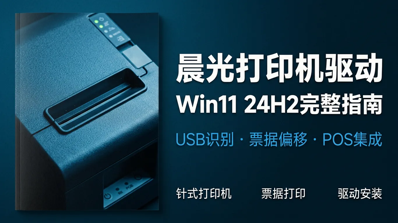 晨光打印机驱动下载指南:AEQ97818/AEQ97819/M&G针式打印机Win11适配(2026)