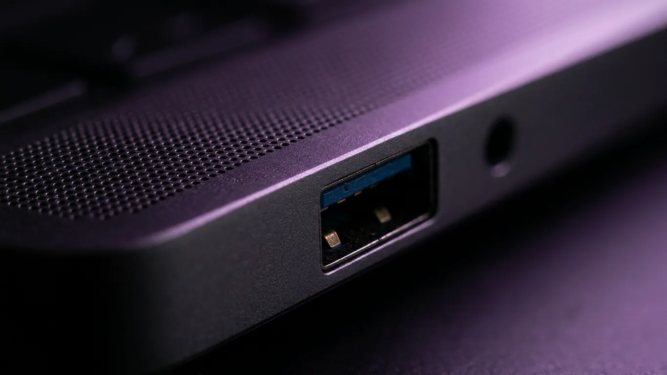 笔记本扬声器与外接 USB 耳机配置